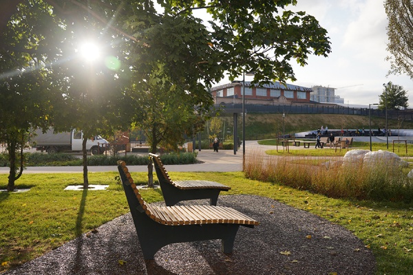 На Лыбедском бульваре продолжается благоустройство