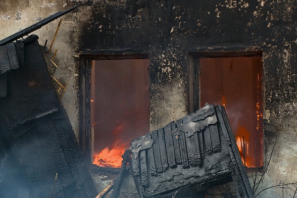 Ночной пожар в Сапожковском округе унес жизнь мужчины