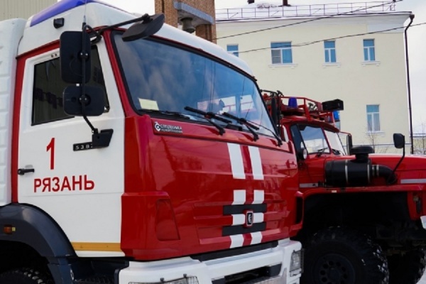 Шестеро пожарных тушили хозпостройку в Пронске