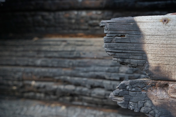 В Сапожке сгорел деревянный дом