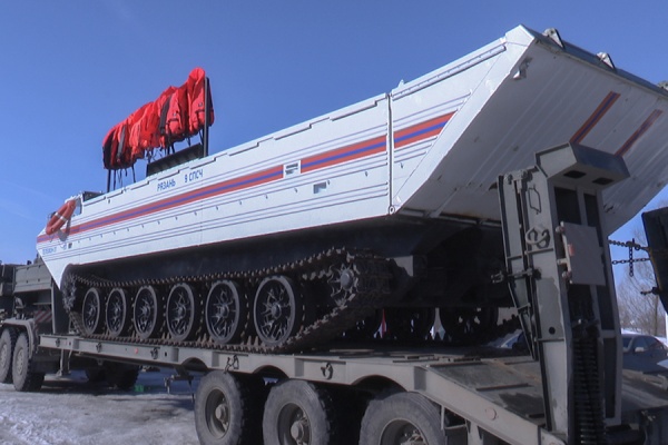 В Шумашь направили плавающий транспортер