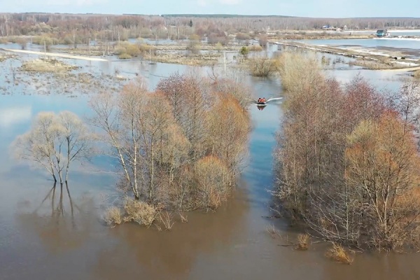 Вода в Оке в черте города отступила на 35 сантиметров
