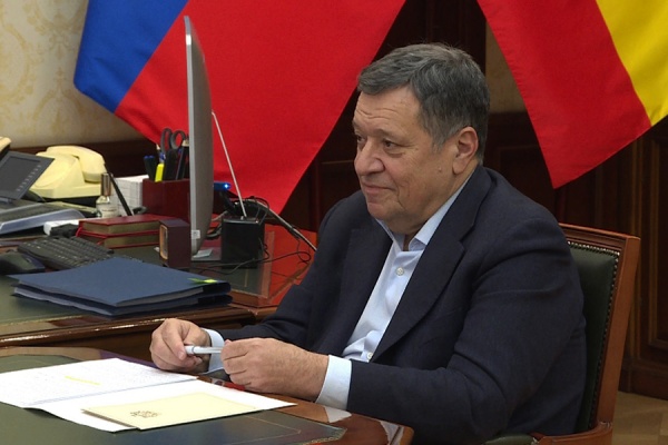 Начался прямой эфир отчета Андрея Макарова перед рязанцами